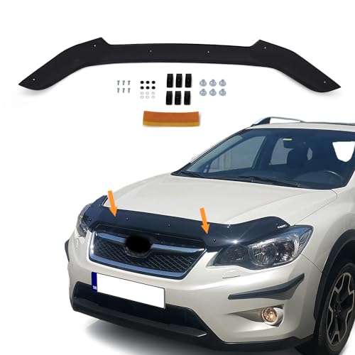 Hood Deflector Guard Fits Subaru XV 2013-2017 | Bug & Bonnet Shields, Protects from Particles & Bug, All Weather - Durable - Easy Assembly Without Drill
