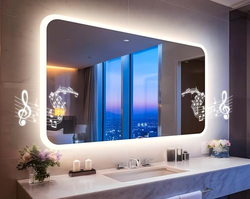 LUVODI Smart Bluetooth LED Bathroom Mirror