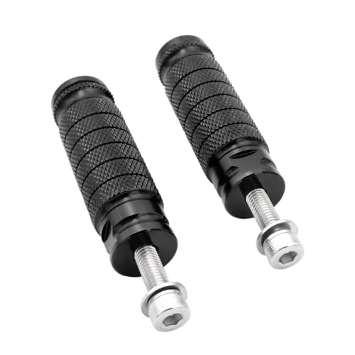 Pédales moto M8 8 mm antidérapantes pour commandes reculées