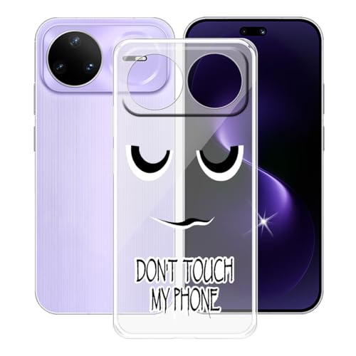 AQGGIIXY Custodia per Huawei Nova 15 Pro (6.84"), Trasparente Morbido TPU Custodie Protettivo, Ultra Sottile in Silicone Case Anti-Graffio Cover per Huawei Nova 15 Pro - eyes