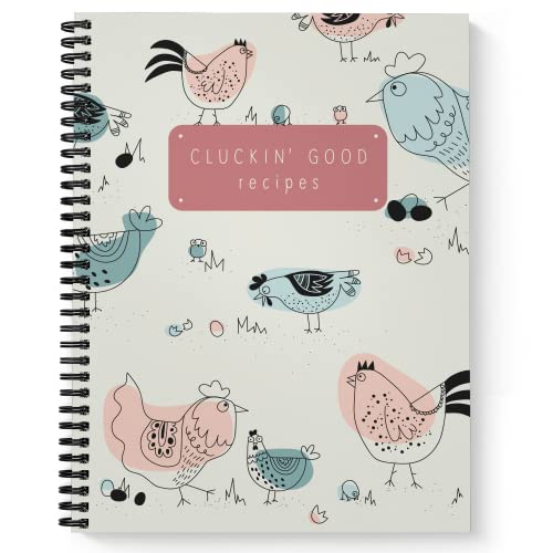 Carnet de recettes à spirales 120 pages 21,6x27,9 cm couverture brillante