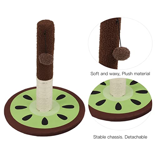 HEEPDD Poste de arranhão para gatos, arranhador vertical de sisal de gato de pelúcia interativo pólo