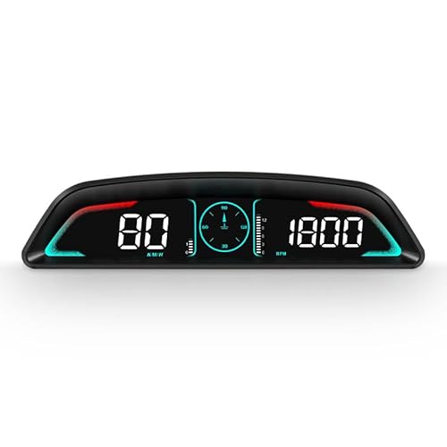 Smart HUD Head-Up Display, OBD Multi-Function Instrument Cluster B3 Water Temperature & RPM Head-Up Display