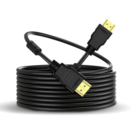 Image of 20M High Speed HDMI Cable Supports 3D, 4K, Gold Plated Connectors, Compatible with HDMI-Enabled TV, Set Top Box, Blu-ray, Gaming Consoles and All HDMI Supported Device - Black