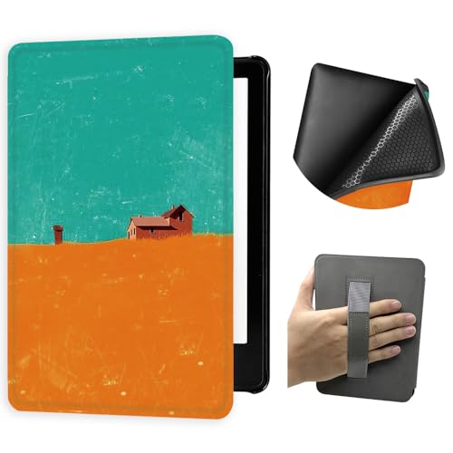 Kindle Colorsoft(7�C���`�A��1����A2024�N�����[�X)�p�P�[�X�A�n���h�X�g���b�v�A�y��PU���U�[�A�����E�F�C�N/�X���[�v�@�\�t����TPU�\�t�g�o�b�N�J�o�[(�R���g���X�g���i)