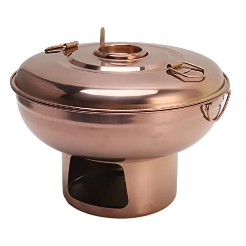 Hotpot pequeño estilo chino acero inoxidable 410 oro rosa miniatura 7