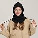 BSITSSS Warme Kapuzenschal 2 in 1, Multifunktionale Schalmütze Damen, Modisch Weiches Balaclava Damen, Schal mit Kapuze mit Kordelzug, Mützenschal für Outdoor-Sportarten