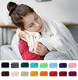Kuscheldecke flauschig Flanell Wohndecke warm Oekotex Tagesdecke Überwurf Sofadecke fusselfrei Fleecedecke Super Soft XL Decke 150x200 cm Typ380 Woodrose