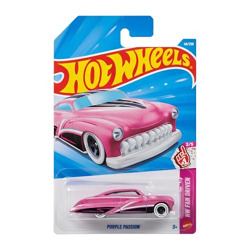 Hot Wheels Purple Passion - Pink Custom Lowrider - HW Fan Driven 3/5 - 46/250 - JJJ17 - Mattel 2026-1:64 Model Car - Fantasy Model