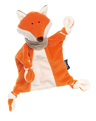SIGIKID 42327 Schnuffeltuch Fuchs Blue Mädchen und Jungen Babyspielzeug empfohlen ab Geburt orange