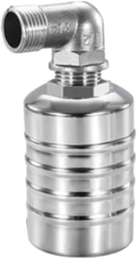 304 Stainless Steel Automatic Water Level Control Float Valve for Water Tanks, Towers, Pools & Solar Storage Systems – 1/2 Inch Top/Side Inlet, 0.(1/2-TOP Water Inlet (Height 89MM))