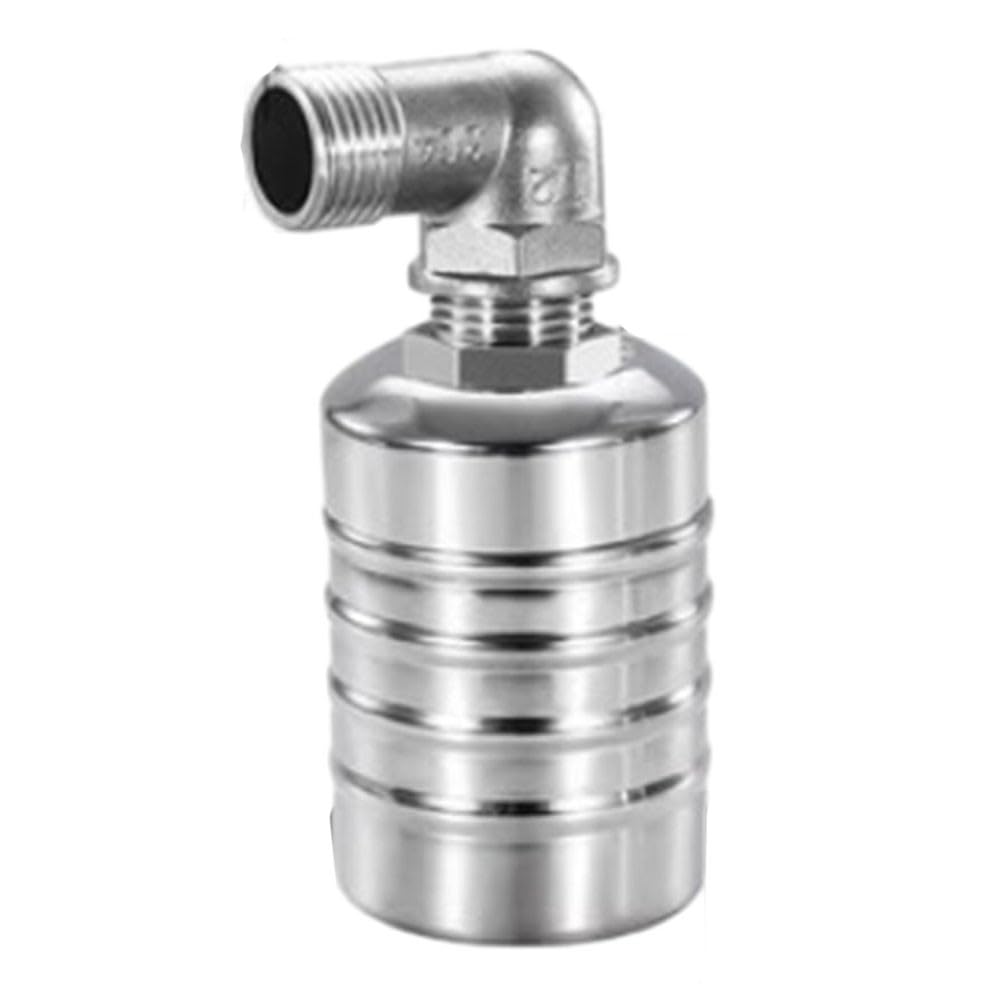 304 Stainless Steel Automatic Water Level Control Float Valve for Water Tanks, Towers, Pools & Solar Storage Systems – 1/2 Inch Top/Side Inlet, 0.(1/2-TOP Water Inlet (Height 89MM))