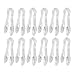 New Star Foodservice 35704 Utility Tong, High Heat Plastic, Scalloped, 6 inch, Set of 12, Clear