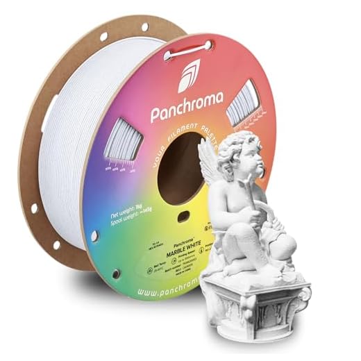 Polymaker Panchroma Marble PLA Filament, Marble White 1.75mm 1kg 3D Printing Filament, 3D Printer PLA Filament, Fit Most FDM 3D Printers, 1kg Spool (2.2lbs)