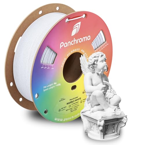 Image of Polymaker Panchroma Marble PLA Filament, Marble White 1.75mm 1kg 3D Printing Filament, 3D Printer PLA Filament, Fit Most FDM 3D Printers, 1kg Spool (2.2lbs)