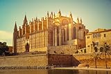 Cuadro en lienzo de 80 x 50 cm: Catedral de Palma de Mallorca (111627179)