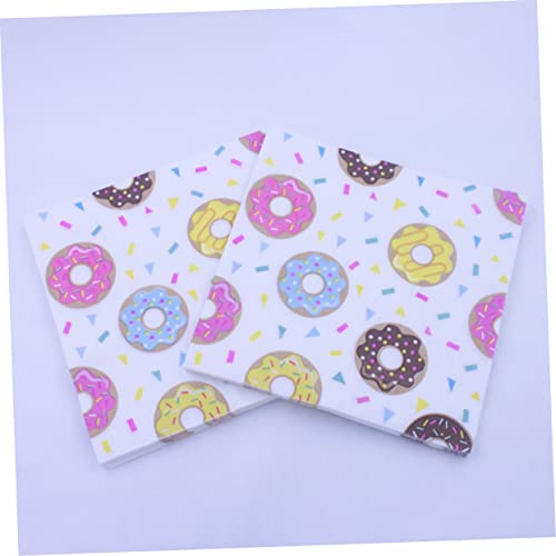 Ipetboom 40 Unidades guardanapos coloridos guardanapos de rosquinha guardanapos de sobremesa guardan
