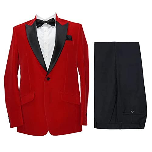 Smoking de Noël en velours pour homme idéal pour vos banquets et fêtes