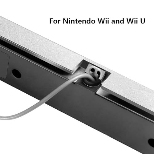 aokin sensor bar for wii replacement wired infrared ray sensor bar for nintendo wii and wii u console includes clear stand