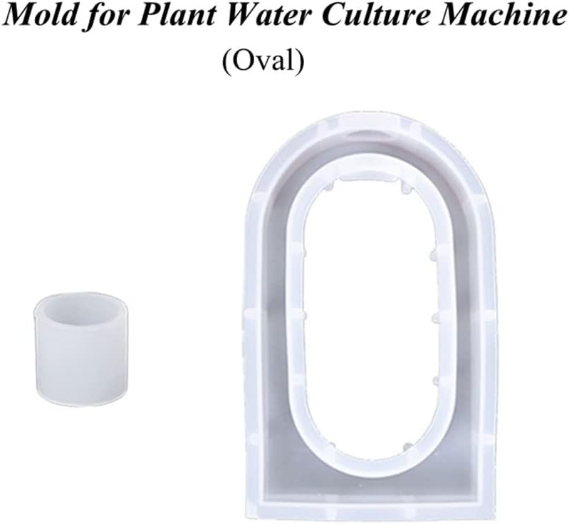 4 Pcs Epoxy Resin Molds Resin Vase Mold with 4 Colors of Tube for Plant Propagation Station Molds for Epoxy Resin Home & Office Desktop Decor (White)