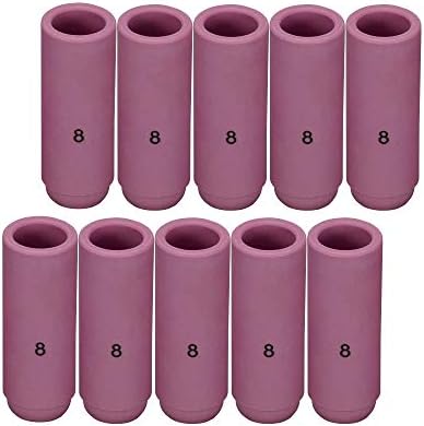 RIVERWELD Coupes En Verre Transparent Buse En Quartz 53N61 7# 11.0mm Orifice Pour SR WP 9 17 18 20 25 26 Torche De Soudage TIG 14pcs