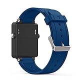 Band for Garmin Vivoactive, Soft Silicone Wristband Replacement Watch Band for Garmin Vivoactive Sports GPS Smart Watch (Blue)