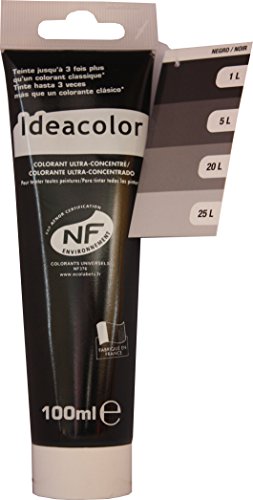 Pro G Déco Noir 100ml Colorant Universel Ultra-Concentré pour Toutes Vos peintures, Vernis, lasures. Performances extrêmes Cover