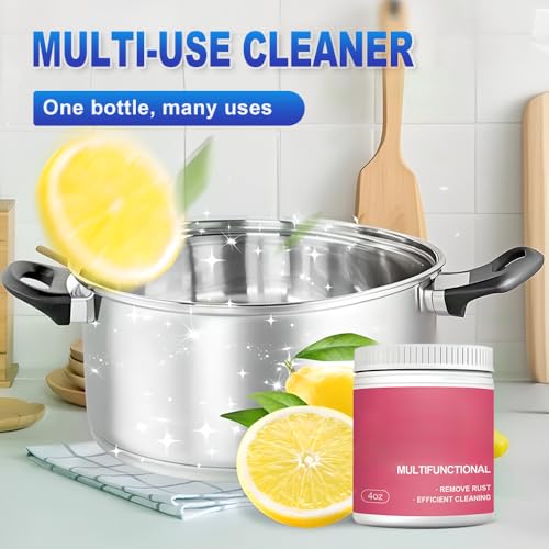 All-Purpose Household Cleaners Set with Spone & Cleaning Cloth, 2025 New Multi-Purpose Cleaning Paste for Kitchen Oil Stains, Effective Cooktop Cleaner and Polish, Removes Stains for Bathroom