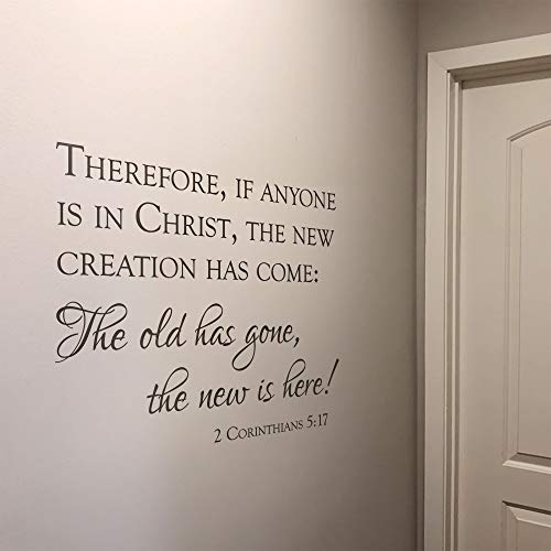 Corinthians Bible Scripture Wall Decor - 2 Corinthians 5:17