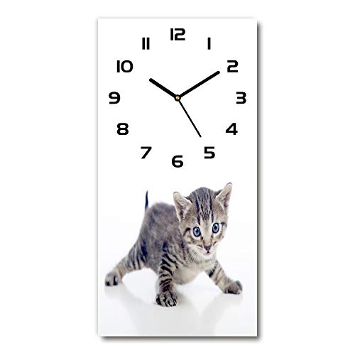 Horloge impression verre sécurité Tulup 30x60cm décor de salon - 2