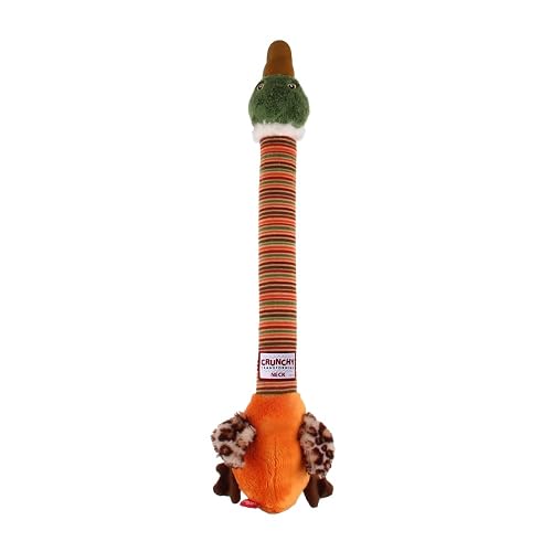 GiGwi Juguete de Perro de Peluche de Cuello Transformador crujiente con Squeaker Interactive Tug-of-War - Pato