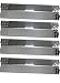 Grill Valueparts REV371S (4-pack) Stainless Heat Plate Replacement for Specific Grill Models Grill Master, Nexgrill, Members Mark & Uberhaus (Dimensions: 14 9/16" X 3 3/8")