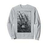 barca onda gigante Sailing Squid Vintage Kraken Pulpo gigante, monstruo marino pulpo monstruo calamar Realmente un gran regalo para buceadores y biólogos marinos.