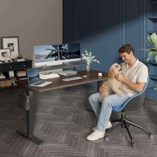 Image of FLEXISPOT Standing Desk with Monitor Riser & Cable Management