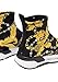VERSACE JEANS COUTURE Womens Baroque Sock Sneakers Black/Gold-EU38