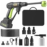 MIMYTH Cordless Power Washer; 990 PSI Cordless Pressure Washer with 4.0Ah Battery&Charger & 6-in-1 Nozzle; powerwashers for Home; Portable Power Washer for car wash, Yard