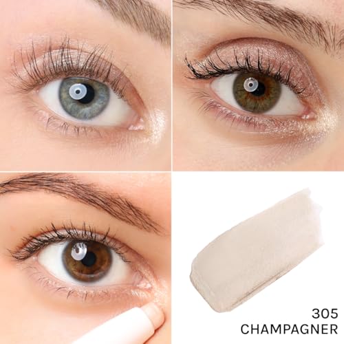 2. Bild von COSLINE Eyeshadow Lidschatten Nr. 305, Farbe: Champagner, Puderstift in handlicher Stiftform, Praktisch für unterwegs, Vegan, Made in Germany