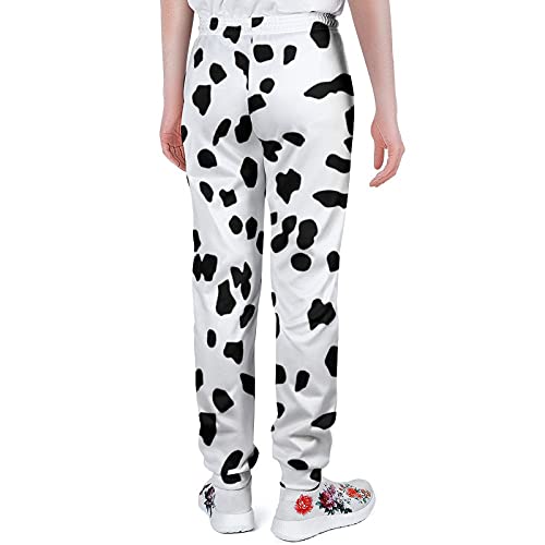 Dalmatian Dog Print Unisex Pants Jogger Sport Casual Sweatpants Trousers with Drawstring for Men Women2