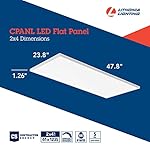 Lithonia Lighting CPANL 2x4 LED Flat Panel Light, 2 ft. by 4 ft. LED Light Panel, Ceiling Lighting Fixture, 4000 Lumens, 3500K/4000K/5000K Switchable CCT, Includes Direct Ceiling Mount Bracket, White - Image 5
