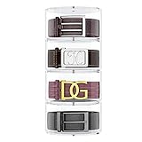 NIUBEE Belt Organizer, Acrylic 4 Layers Belt Case Storage Holder and Display for Accessories like Jewelry,Watch,Bracelets