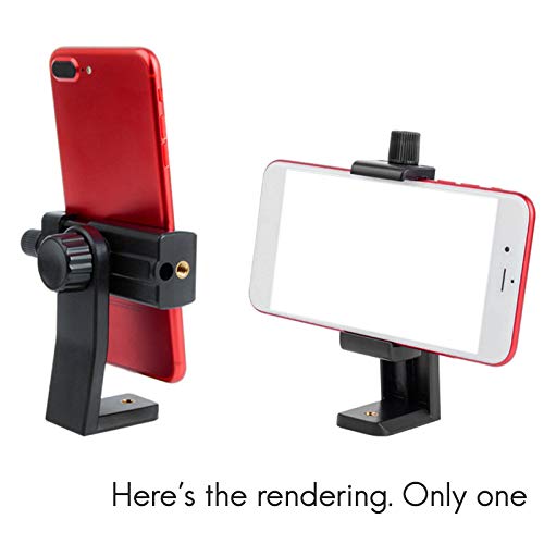 Joskeijky Telefoon Houder / Verticale en Horizontale Statief Adapter Draaibare Houder met 1/4 Inch Schroefgat / Verstelbare Clip