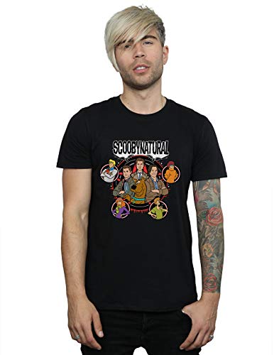 Absolute Cult Scoobynatural Men's Characters Star T-Shirt Black X-Large