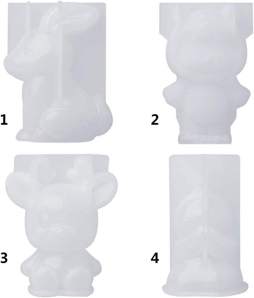 3D Cute Deer Molds Jewelry Pendan Tool Silicone Mold Craft Epoxy Resin Mold Home Fondant Cake Decoration Gift image 5