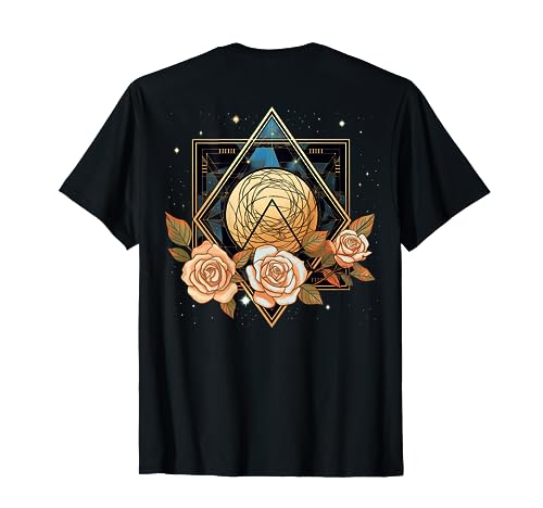 Image of Back print: Beautiful Rose Flower on Floral Festival Rose T-Shirt