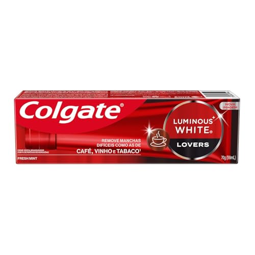 Colgate Creme Dental Clareador Luminous White Lovers Manchas De Café 70G