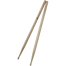 2Pcs Drum Sticks Wooden Drumsticks Portable Non Slip Lightweight Comfortable for Jazz Musical Instrument Training Beginners, 5A Wood Color