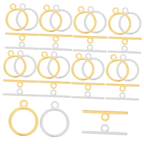 Housoutil 120 Juegos De Cierres Para Collares Cierres De Palanca Conectores Para Joyería Conectores Para Pulseras De Aleación