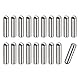 sourcing map 20Stk. 5x20mm Passstifte 304 Edelstahl Rundkopf Flachbefestigungselemente
