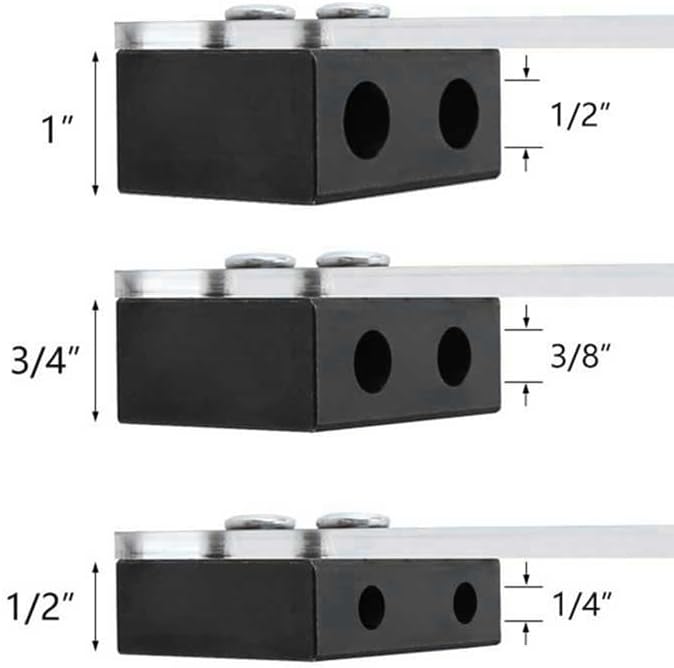 1Pc Woodworking Straight Hole Punching Locator - Precision Side Hole Punching Tool for DIY Woodworking Projects, 1/2 Inch Size ，1/4 Inch Size ，3/8 Inch Size(B-3/8)