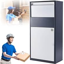 Outdoor Delivery Box, Anti-Theft Parcel Locker with Deposit Slot, Large Capacity Safe Storage Cabinet for Home and Office, Secure Package Drop Box